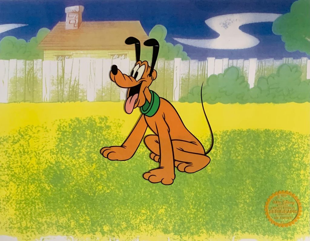 Disney Pluto Limited Edition Sericel Animation Art Cel - photo 1