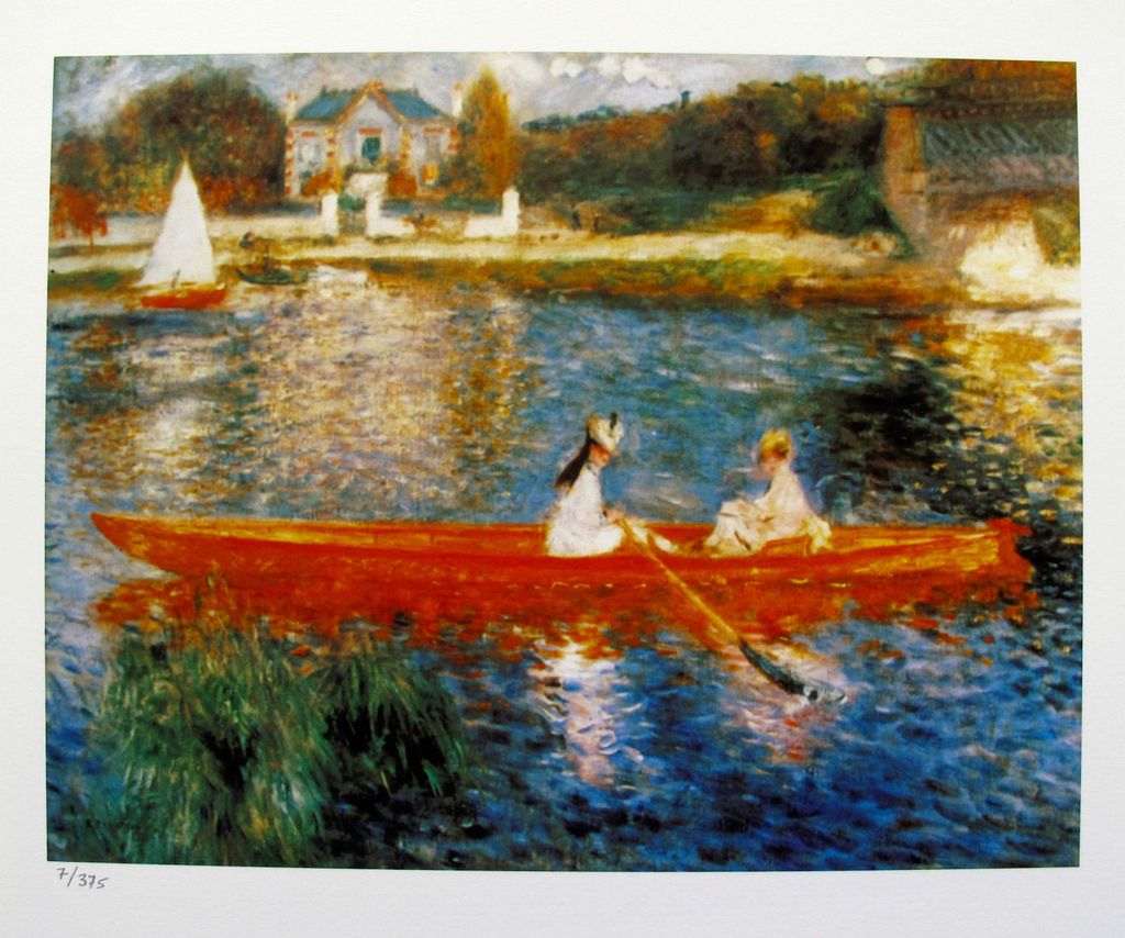 Pierre Auguste Renoir THE SKIFF Estate Signed Giclee - photo 1