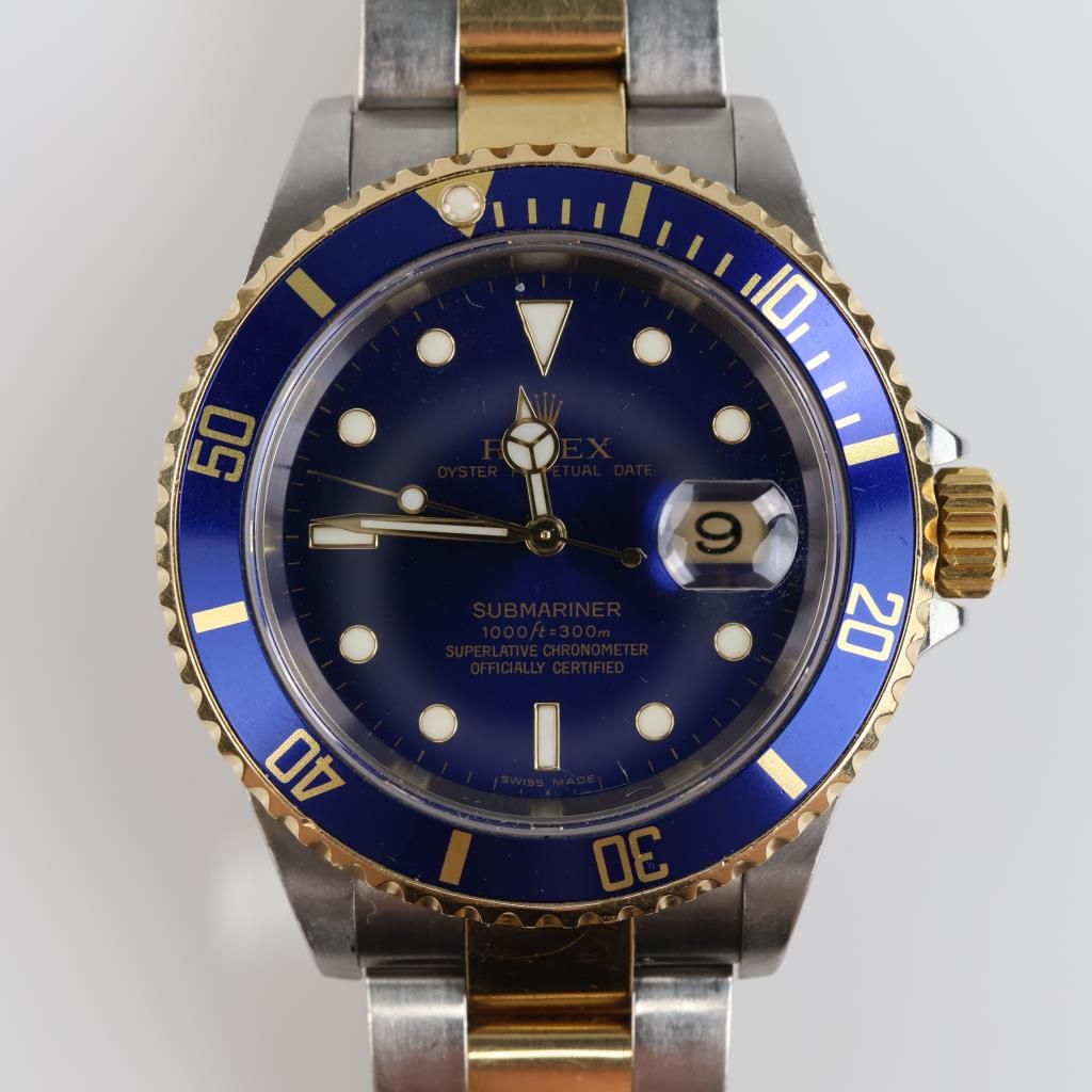 Rolex 18kt Gold Accent Submariner Watch- Evaluated By Our Certified Gemologist-AGS/GIA - photo 1