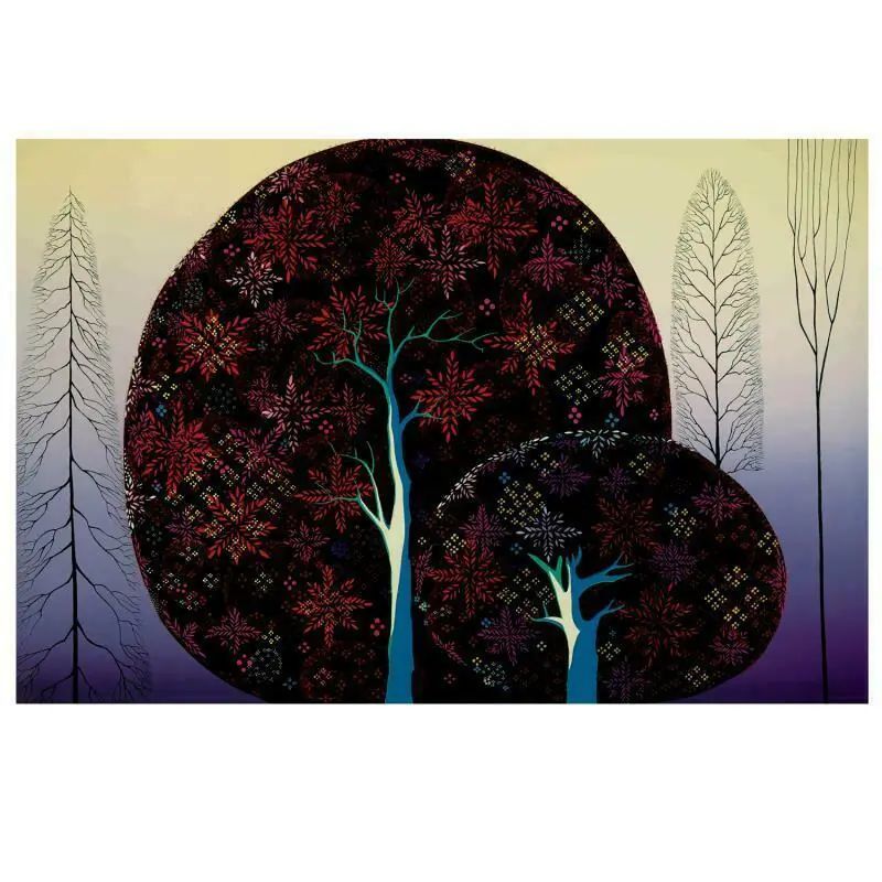 Eyvind Earle (1916-2000), "A Tree Poem" Limited Edition Serigraph on Paper; Numbered & Hand-Signed; COA. - photo 1