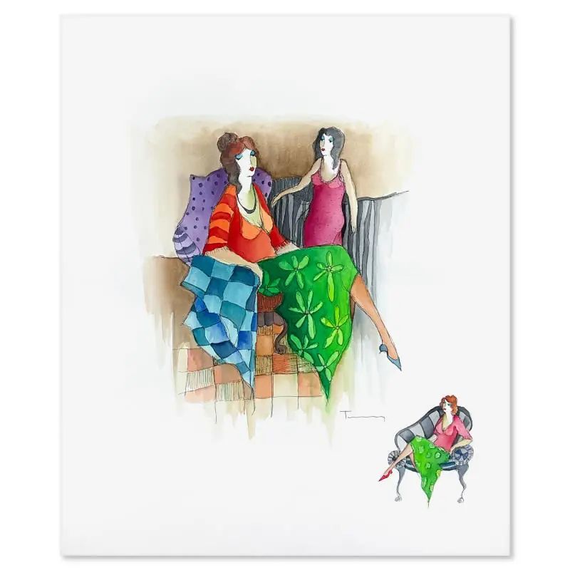 Itzchak Tarkay (1935-2012), Original Mixed Media Watercolor Painting on Paper, Hand Signed w/LOA - photo 1