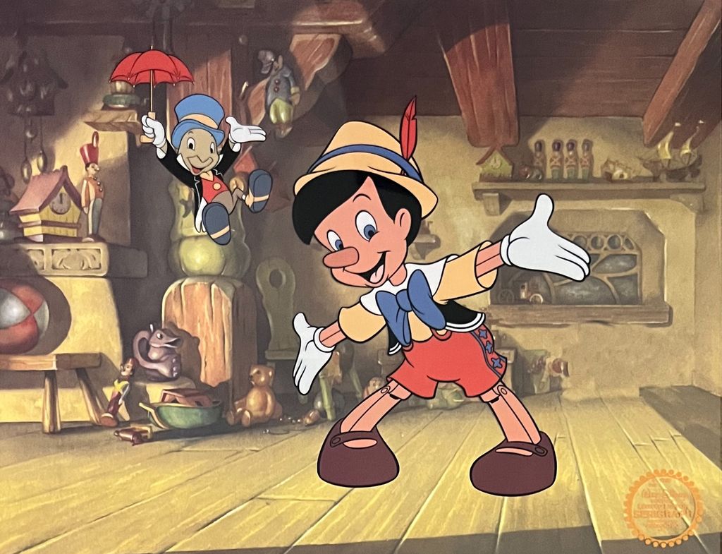 Disney PINOCCHIO Limited Edition Sericel Animation Fine Art - photo 1
