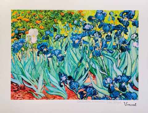 Fine Art Van Gogh IRISES Estate Signed Limited Edition Giclee