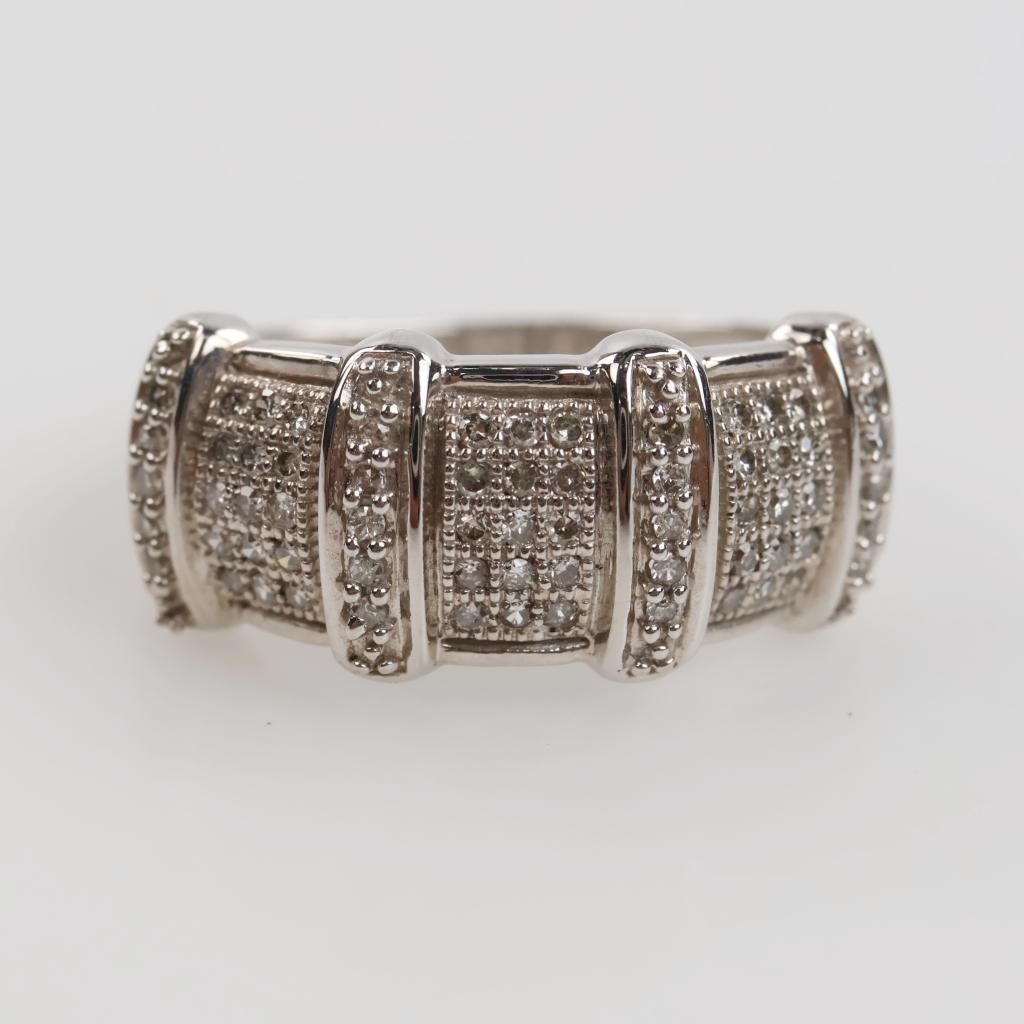 10kt White Gold Diamond Ring - photo 1