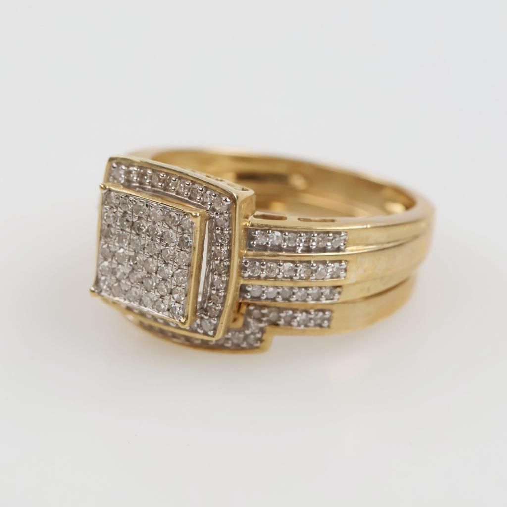 10kt Gold Diamond Bridal Set - photo 1