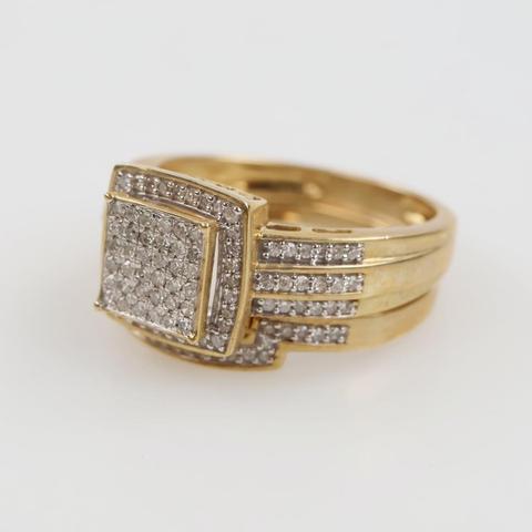 10kt Gold Diamond Bridal Set