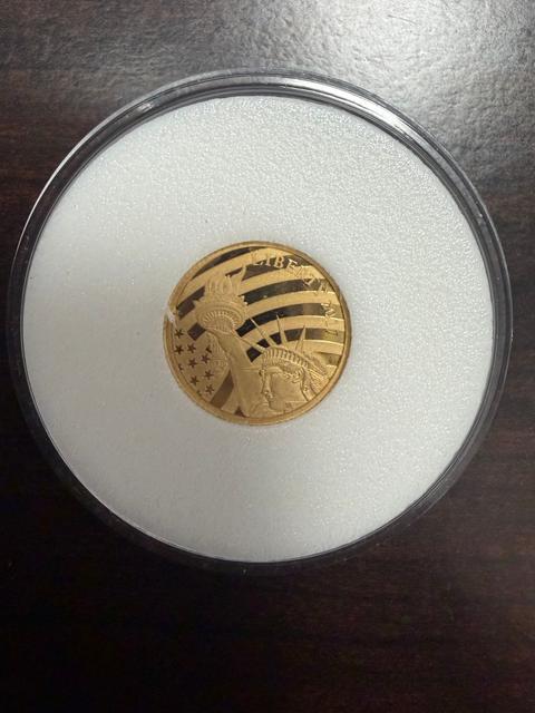 Cook Islands 2017 $5 Gold 1/10oz of .24 Gold Proof Liberty