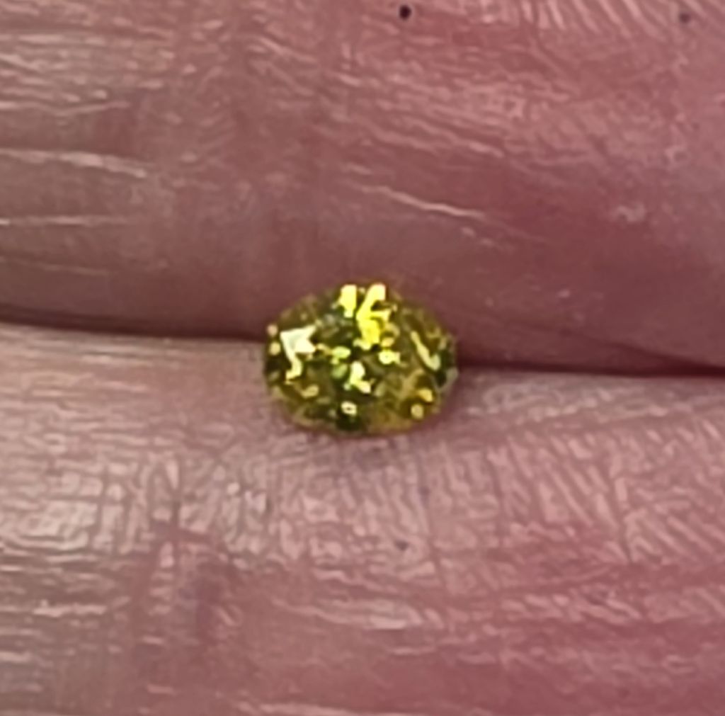 No Reserve .20 ct VS2 Natural Yellow Diamond Oval Cut Loose Gemstone - photo 1