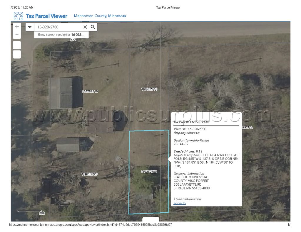 Mahnomen County Tax-Forfeiture (PID 16-028-2730) — photo 1