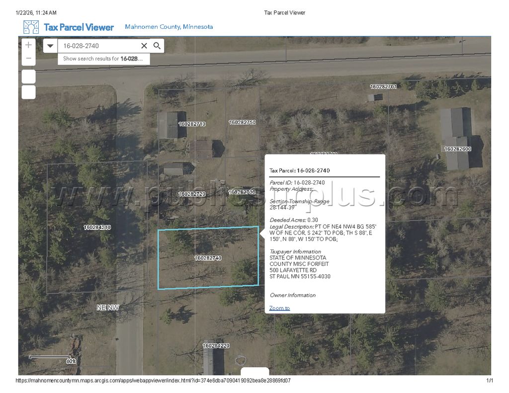 Mahnomen County Tax-Forfeiture (PID 16-028-2740) — photo 1