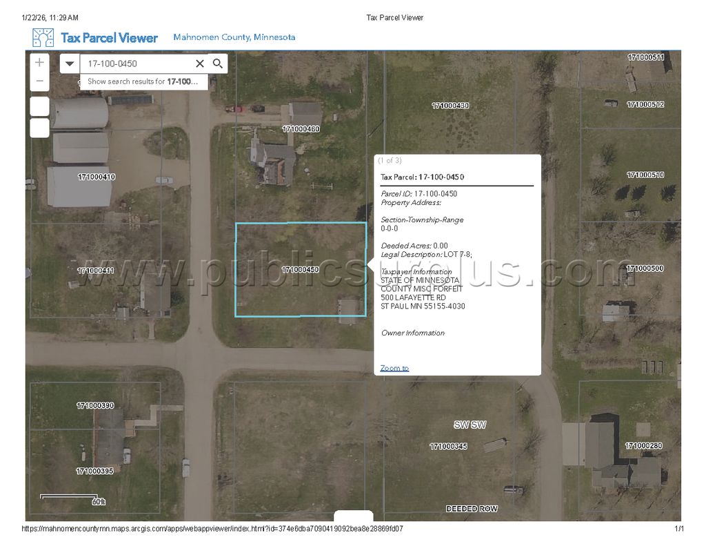 Mahnomen County Tax-Forfeiture (PID 17-100-0450) — photo 1