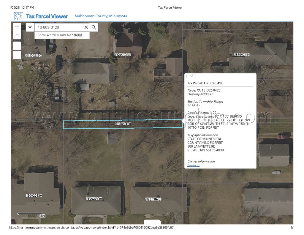 Mahnomen County Tax-Forfeiture (PID 18-002-0420) — photo 1