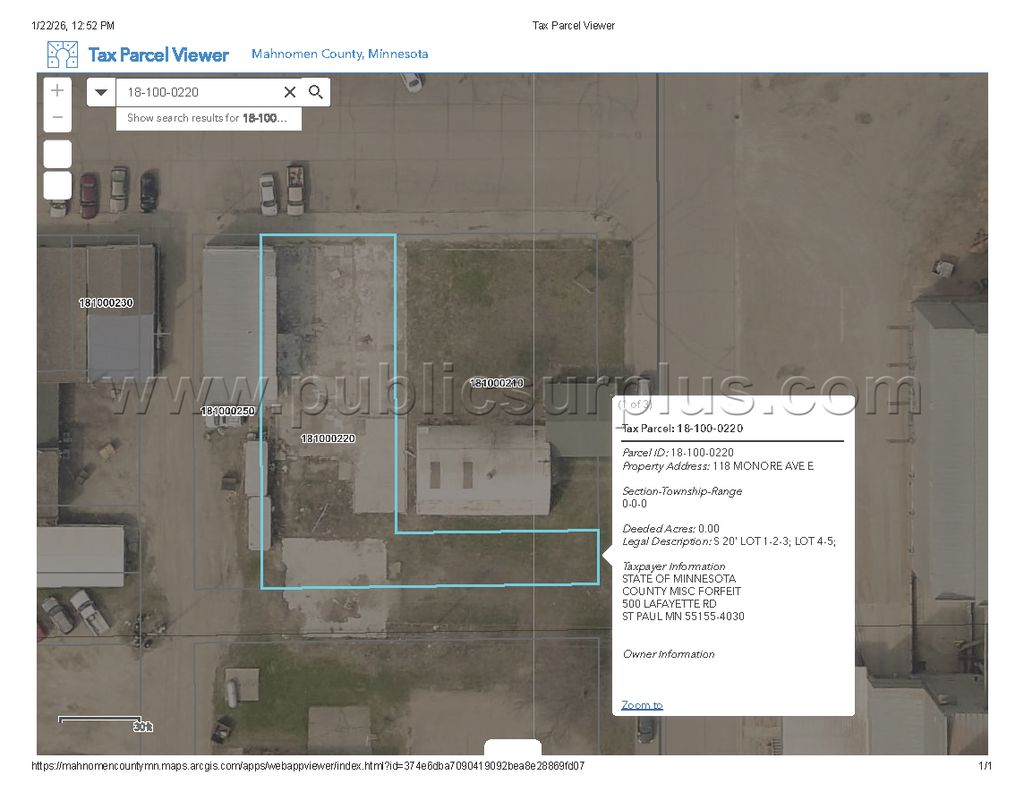 Mahnomen County Tax-Forfeiture (PID 18-100-0220) — photo 1