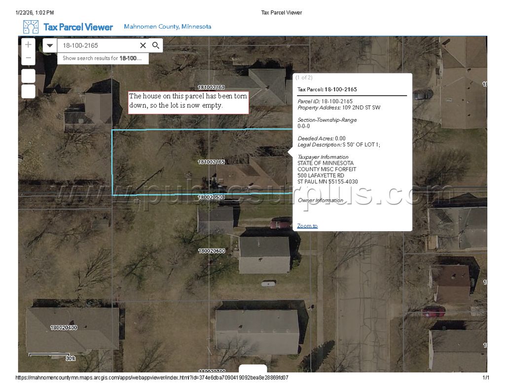 Mahnomen County Tax-Forfeiture (PID 18-100-2165) — photo 1
