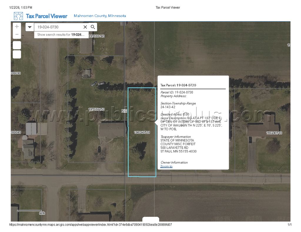 Mahnomen County Tax-Forfeiture (PID 19-024-0730) — photo 1