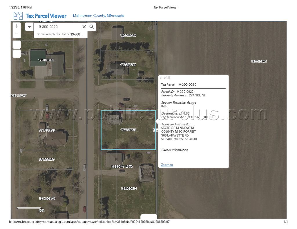 Mahnomen County Tax-Forfeiture (PID 19-300-0020) — photo 1