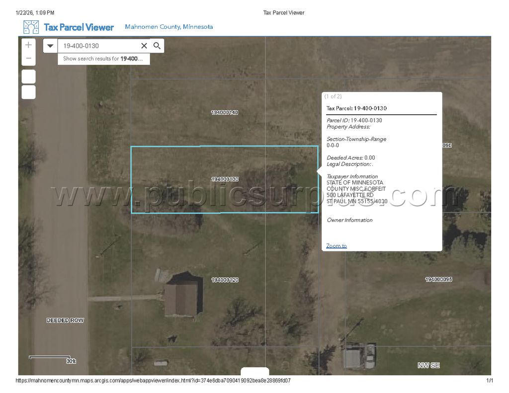 Mahnomen County Tax-Forfeiture (PID 19-400-0130) — photo 1