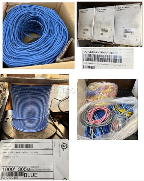 CABLES - CAT 5E CABLE - 5E CABLE PATCH - MISC CAT 5 CABLES ~ LOT OF 35
