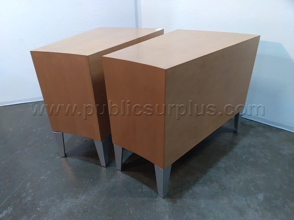 Matching Wedge End Tables — photo 1