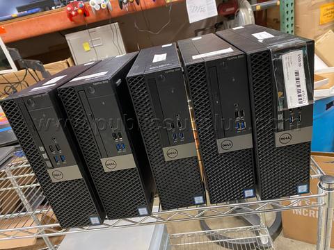 Lot of (5) Dell OptiPlex Mini Towers