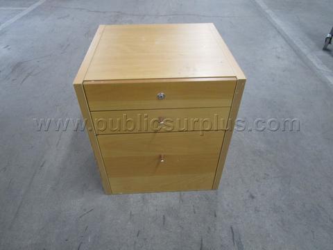 SMALL WOODEN FILING CABINET (43392)