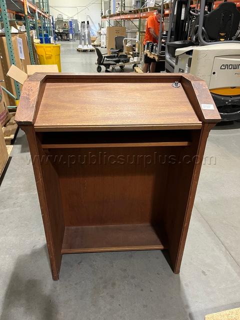 Wood Podium and Wood Credenza-TT5,TT6-DM