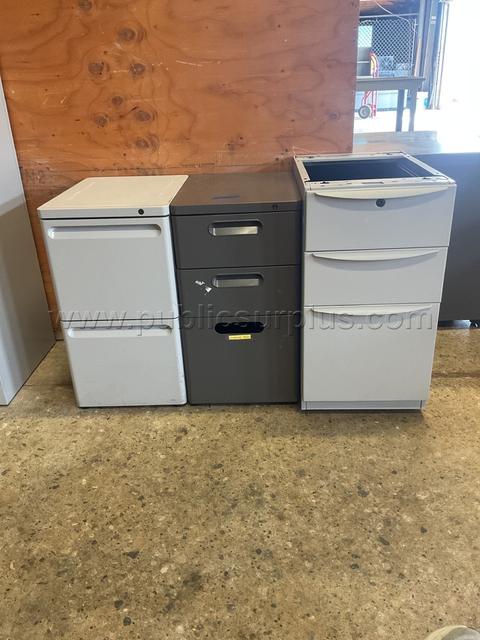 3-Small File Cabinet Lot #4652