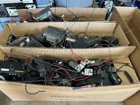 Lot of 80 VHF mobile two-way radios