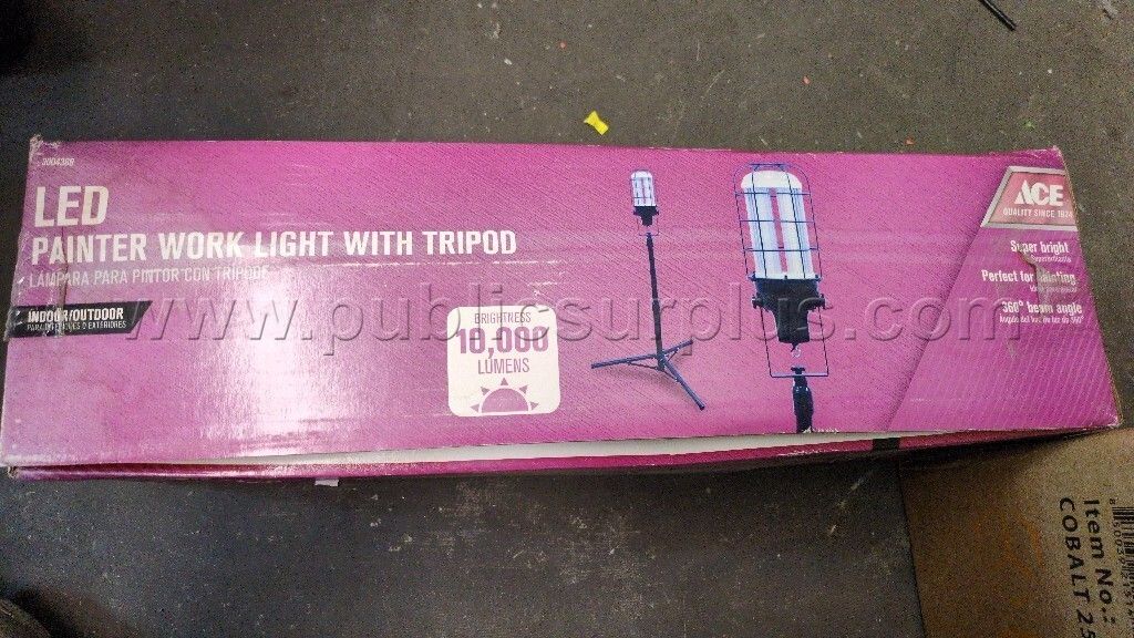 LED Corded Tripod Work Light - A — photo 1