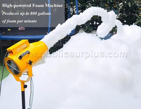 LANGXUN 1200W High Power Foam Maker Cannon Bubble Machine