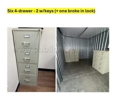 Four drawer cabinets