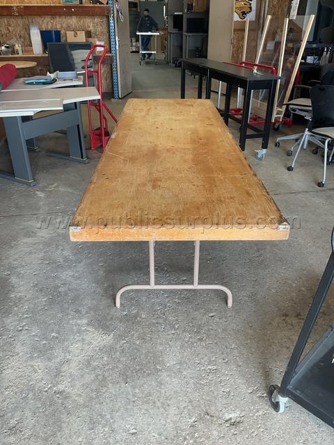 Wooden Cafeteria Table Lot # 4693
