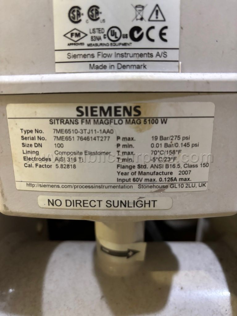 Siemens 4" Flow Meter — photo 1