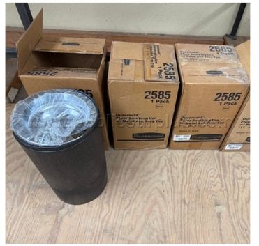 ATO 3 Duramold Floor Smoking Urn w/Metal Ash Tray Top — photo 1