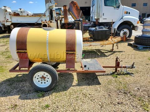 SMALL WATER TANK AND TRAILER
