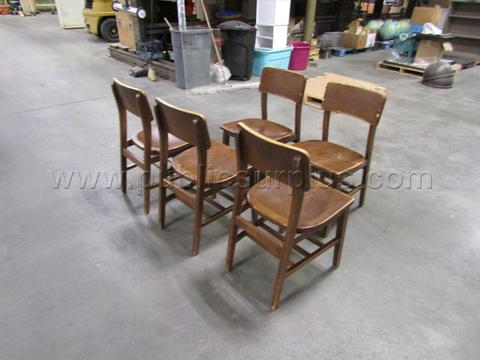 5 WOODEN CHAIRS
