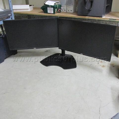 2 Dell Monitors with Stand