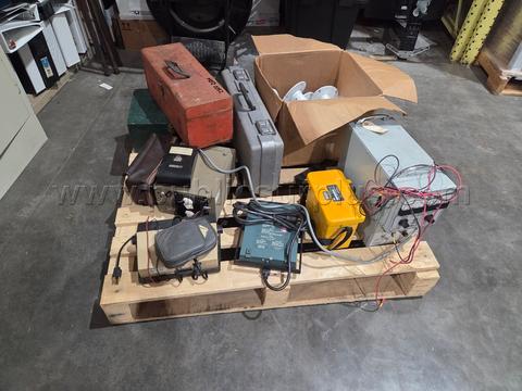 Pallet of Miscellaneous Electric Tools and Testers