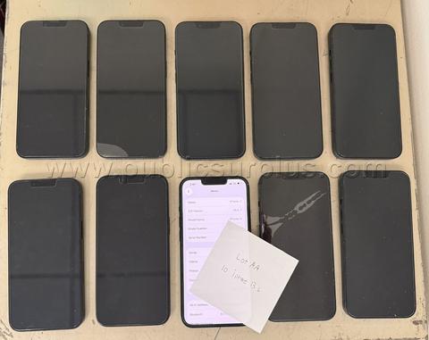 10 Apple iPhone 13 (Lot AA)