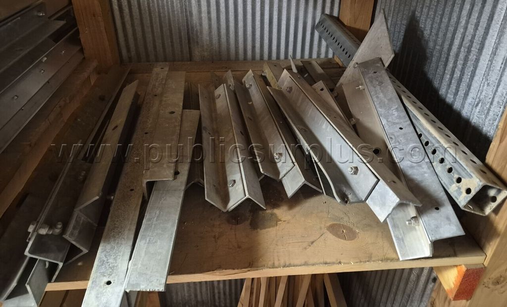 Galvanized Metal Sign Mounting Brackets — photo 1
