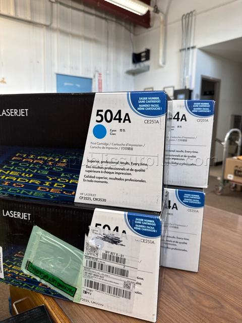 HP LaserJet 504A Blue ink Cartridges