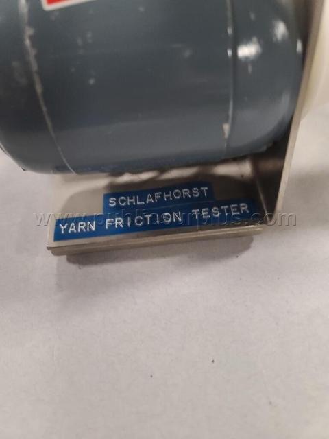Schlafhorst Yarn Friction Tester - Textile Lab Instrument w/ Motor Drive