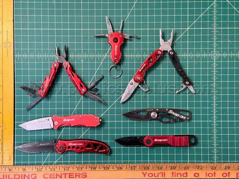 Snap-On Assorted Pocketknives & Small Multi-Tools - QTY 7 - Shipping $12.00