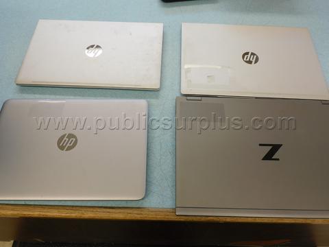 1 LOT OF 4 LAPTOPS