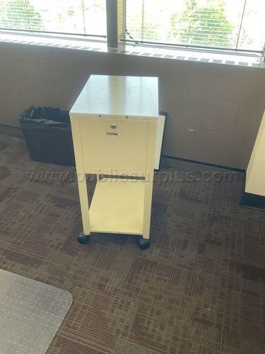 Beige Rolling file cabinet (218871 NM)