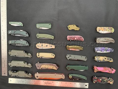 Assorted Camo-Style Knives - Shipping $14.99 /KK
