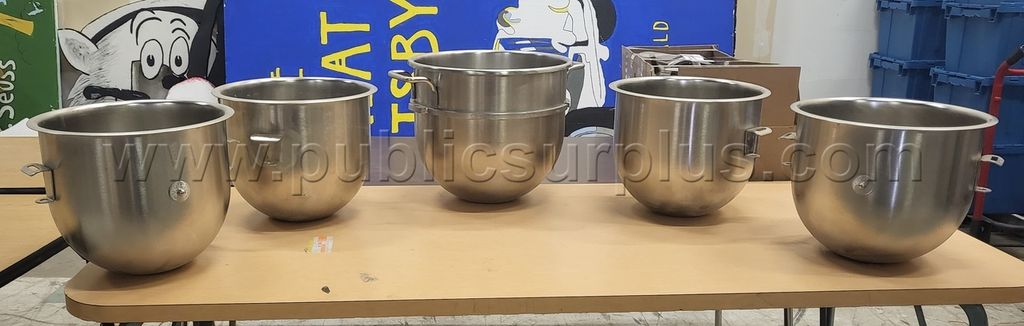 Commercial Stainless Steel Mixer Bowls — photo 1