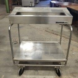 Stainless Steel Mobile Food Well Cart — photo 1