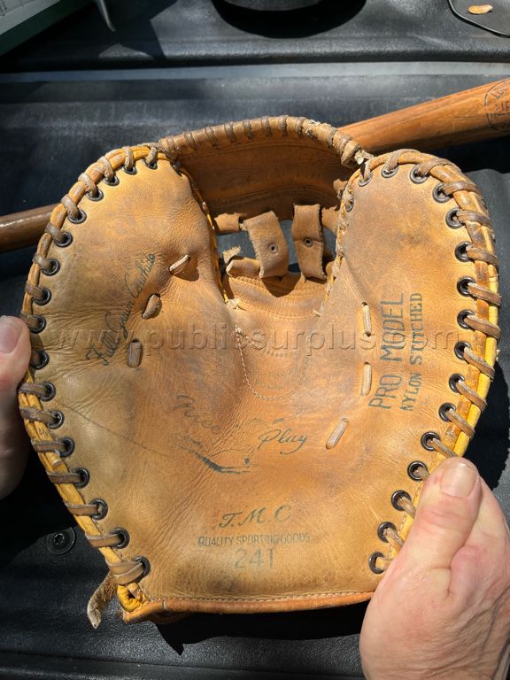 glove and bat — photo 1