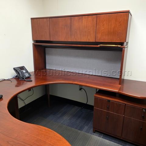 Desks - Workstation L Shaped w/Hutch ~ Lot of 16